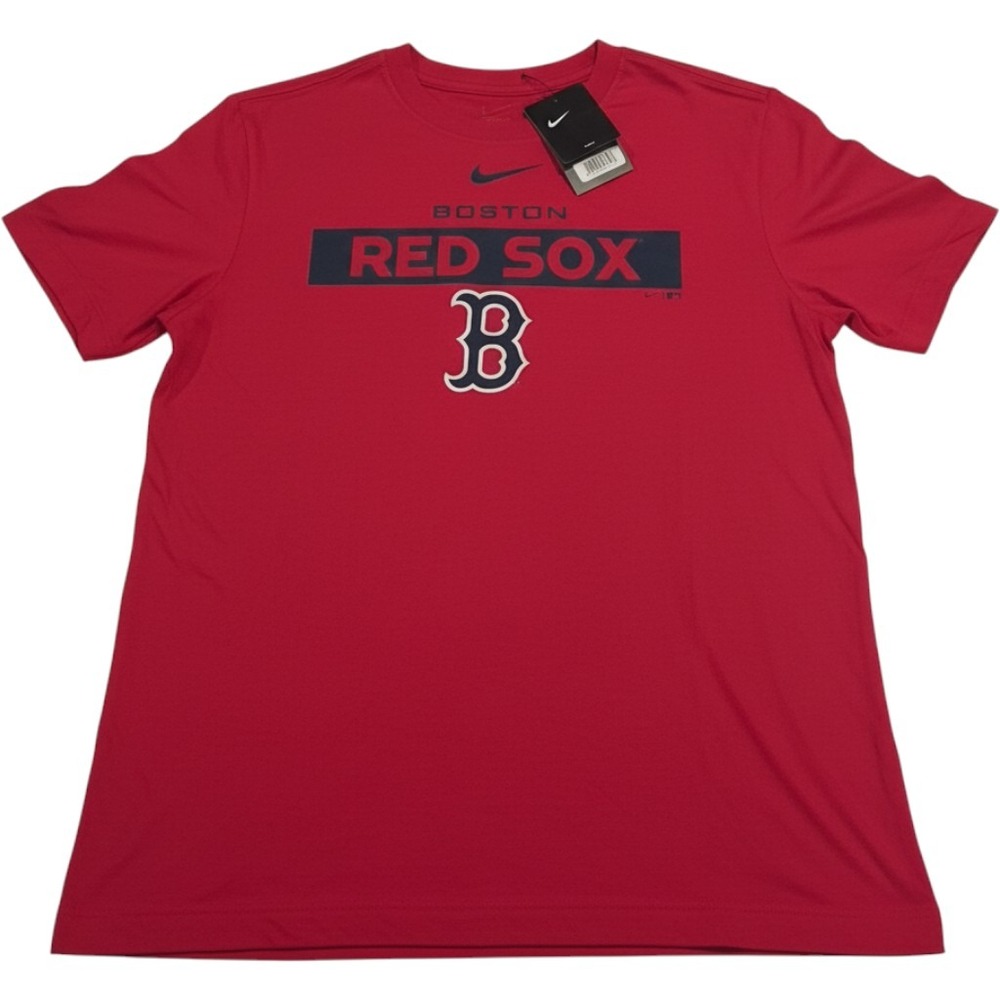 Nike T-Shirt Mens Medium Red NEW Boston Red Sox MLB Graphic Short Sleeve Tee